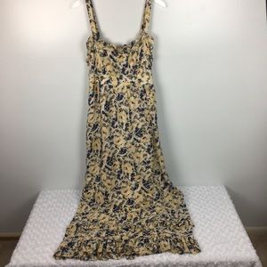 Moulinette Soeurs Silk Hydrangea Petal Maxi Dress